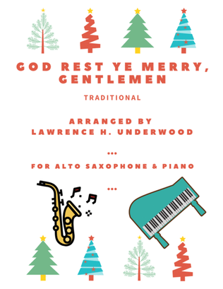 Book cover for God Rest Ye Merry, Gentlemen for Solo Alto Saxophone