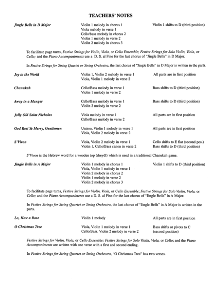 Festive Strings for String Quartet or String Orchestra String Quartet scores gallery preview page 9