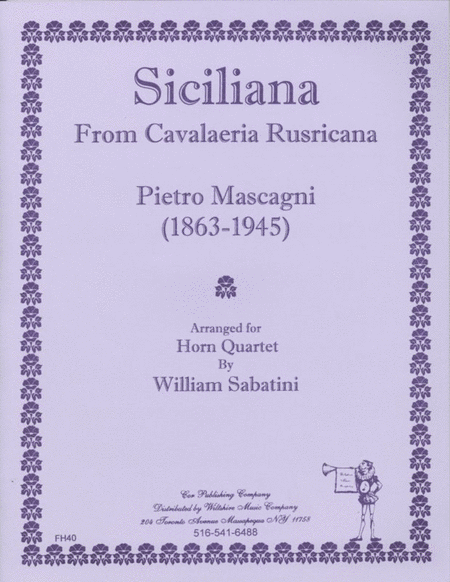 Siciliana from Cavalaleria Rusticana