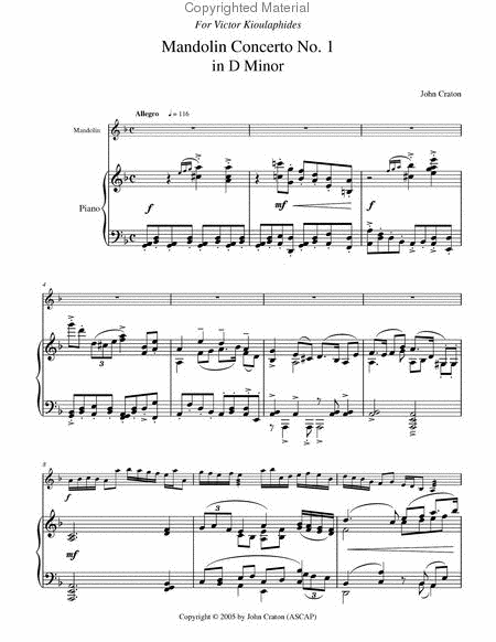 Mandolin Concerto No. 1 in D Minor