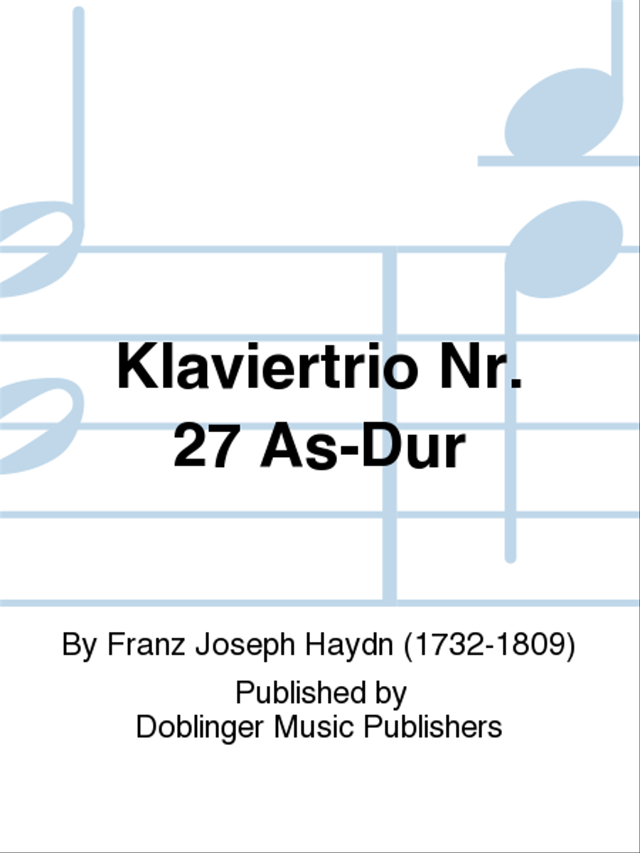 Klaviertrio Nr. 27 As-Dur Piano Trio scores gallery preview page 1