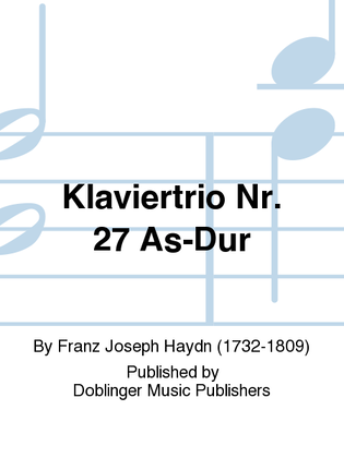 Book cover for Klaviertrio Nr. 27 As-Dur