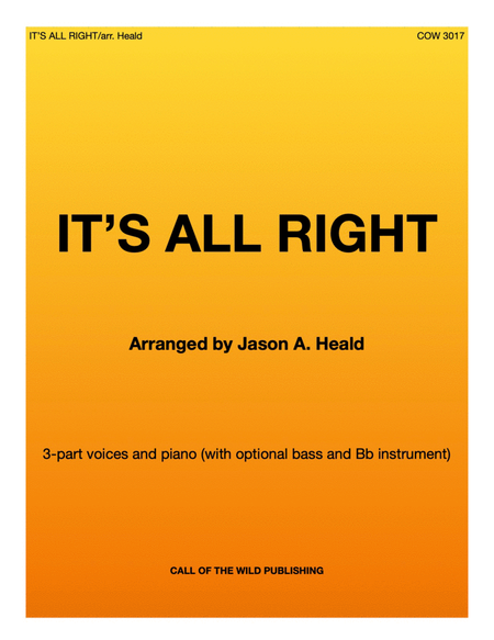 It's All Right by Van Morrison Choir - Digital Sheet Music