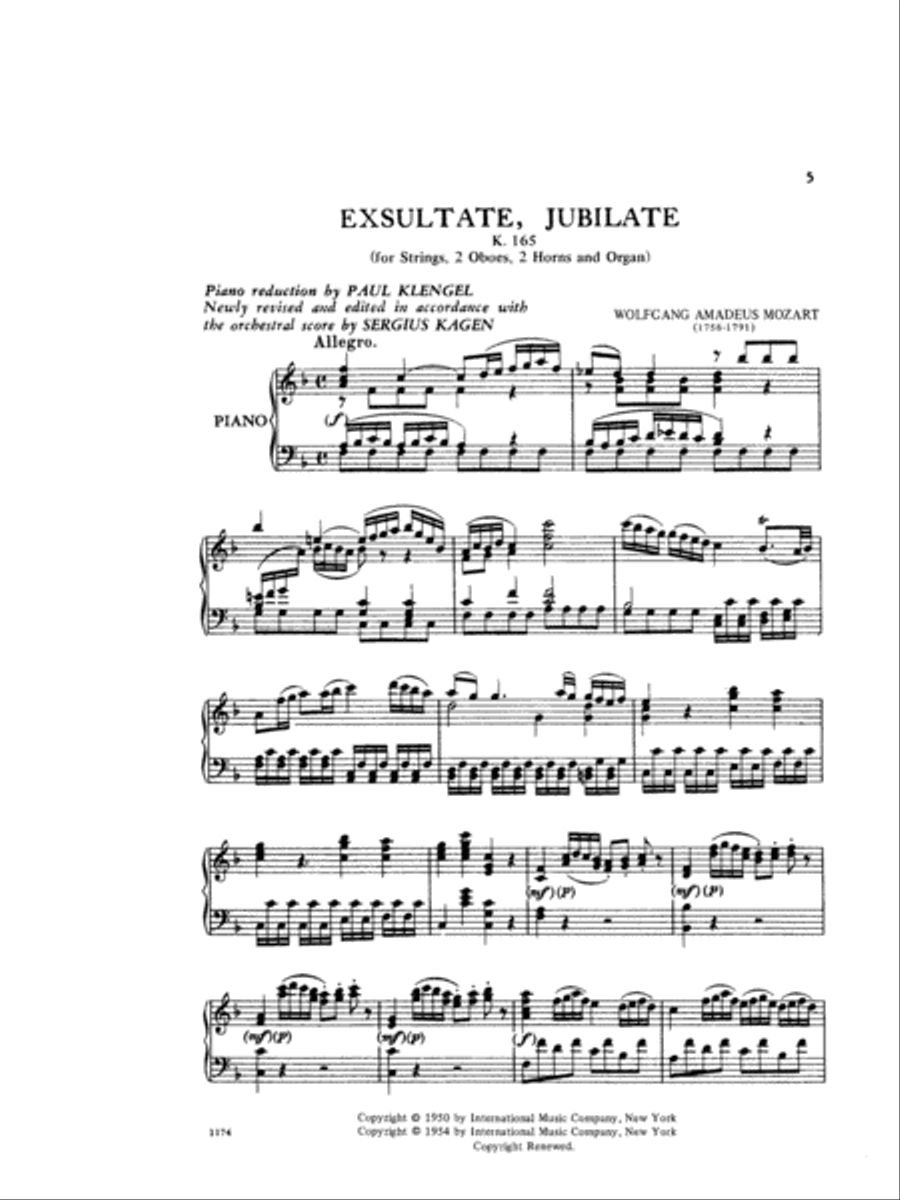Exsultate, Jubilate, Motet, K. 165 Soprano Voice scores gallery preview page 2