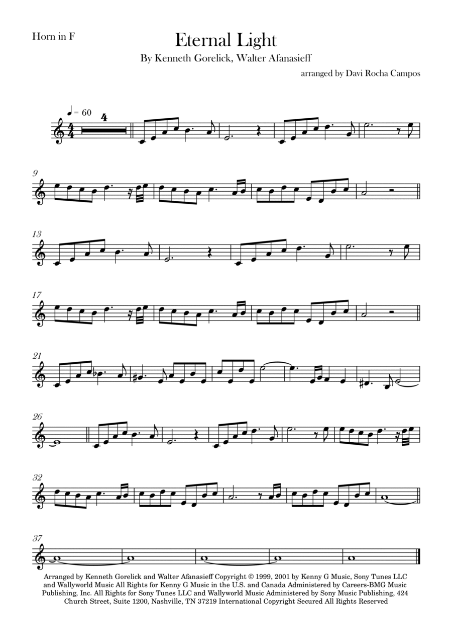 Eternal Light Chamber Music scores gallery preview page 1