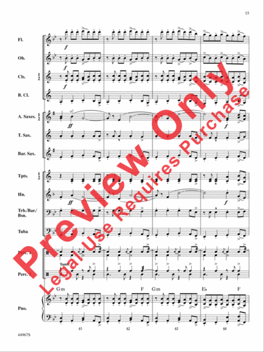 Tango Argentina Concert Band scores gallery preview page 32