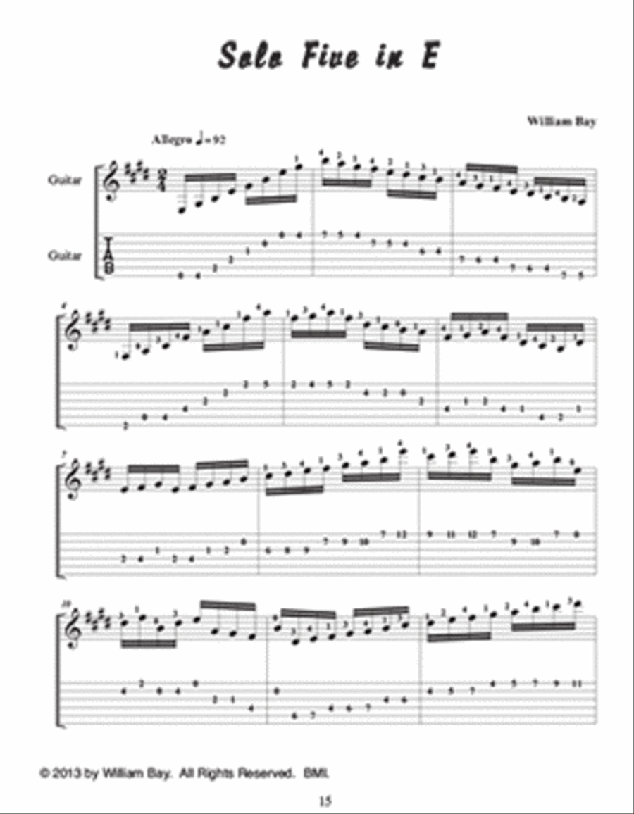 Fingerstyle Technic Fingerpicking Guitar scores gallery preview page 3