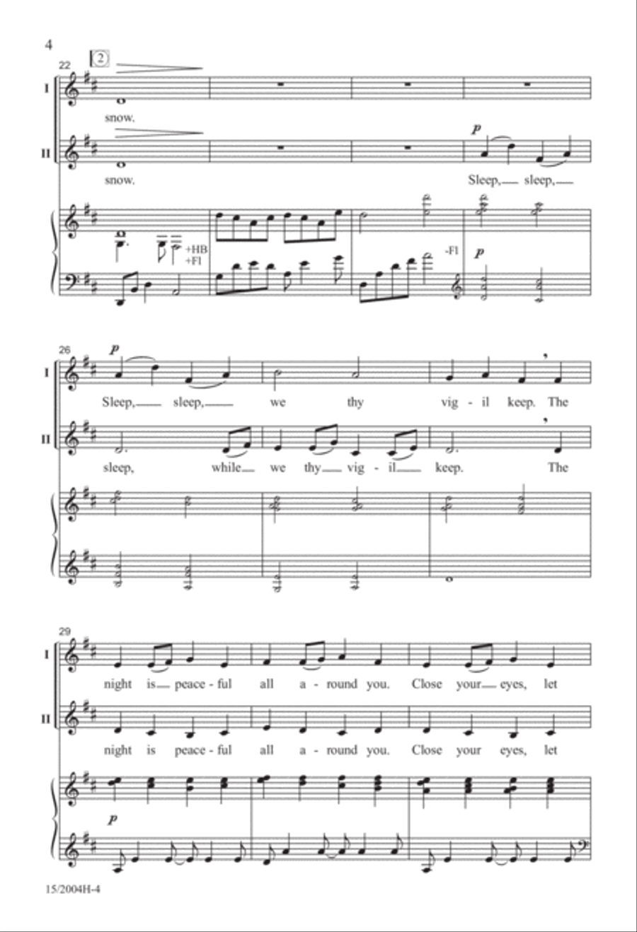 On This Still, Silent Night 2-Part scores gallery preview page 4