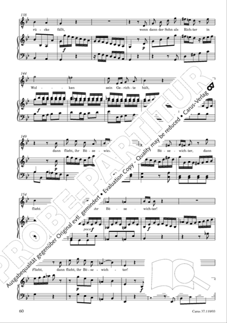 Markuspassion. Werkausgabe Reihe 1, Bd. 7 (Homilius) 4-Part scores gallery preview page 67