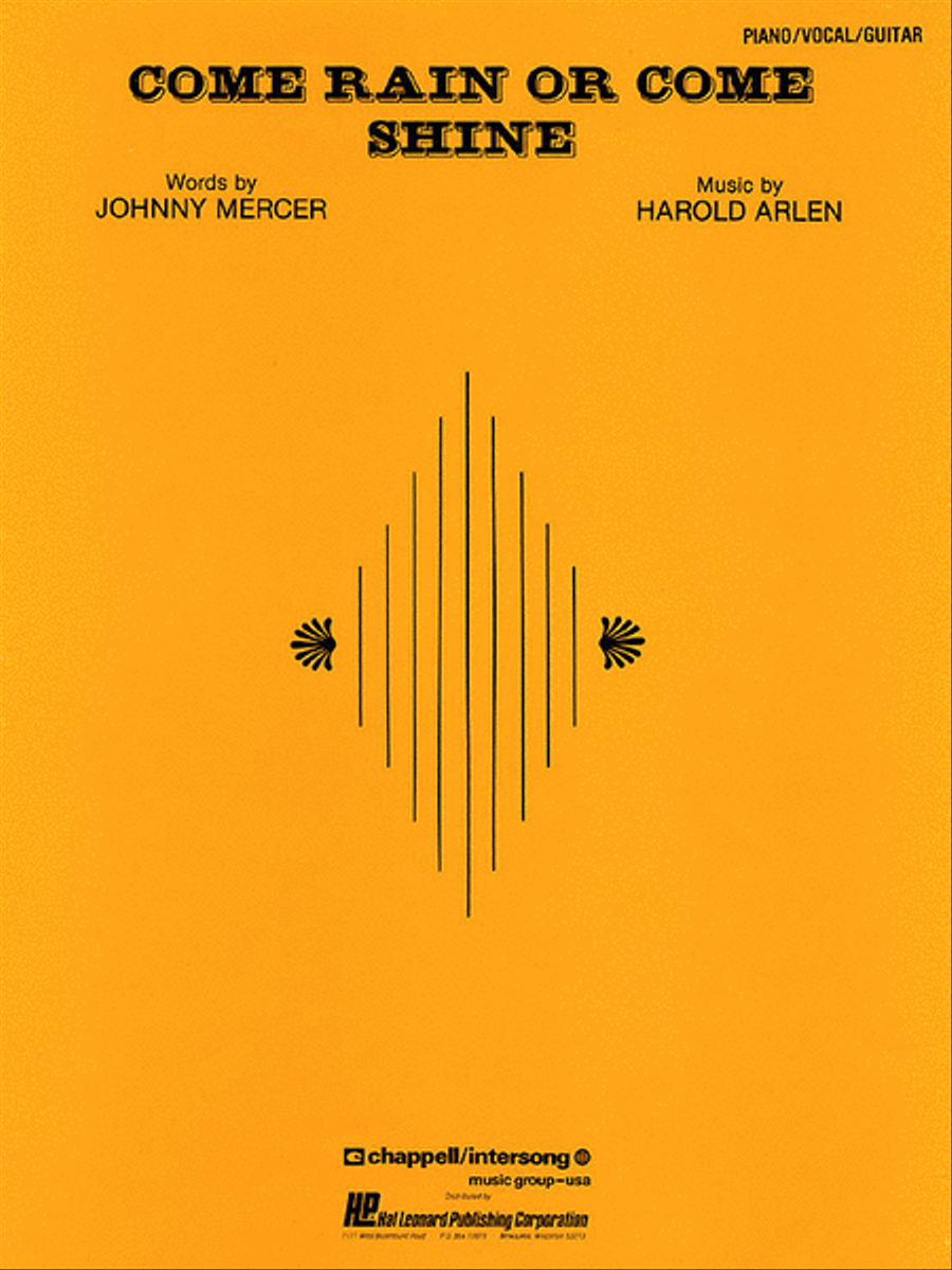 Come Rain or Come Shine Piano, Vocal, Guitar scores gallery preview page 1