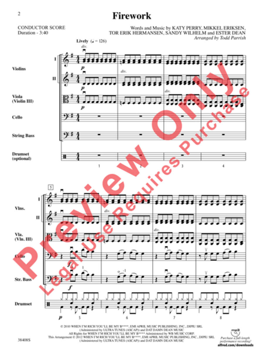 Firework String Orchestra scores gallery preview page 3