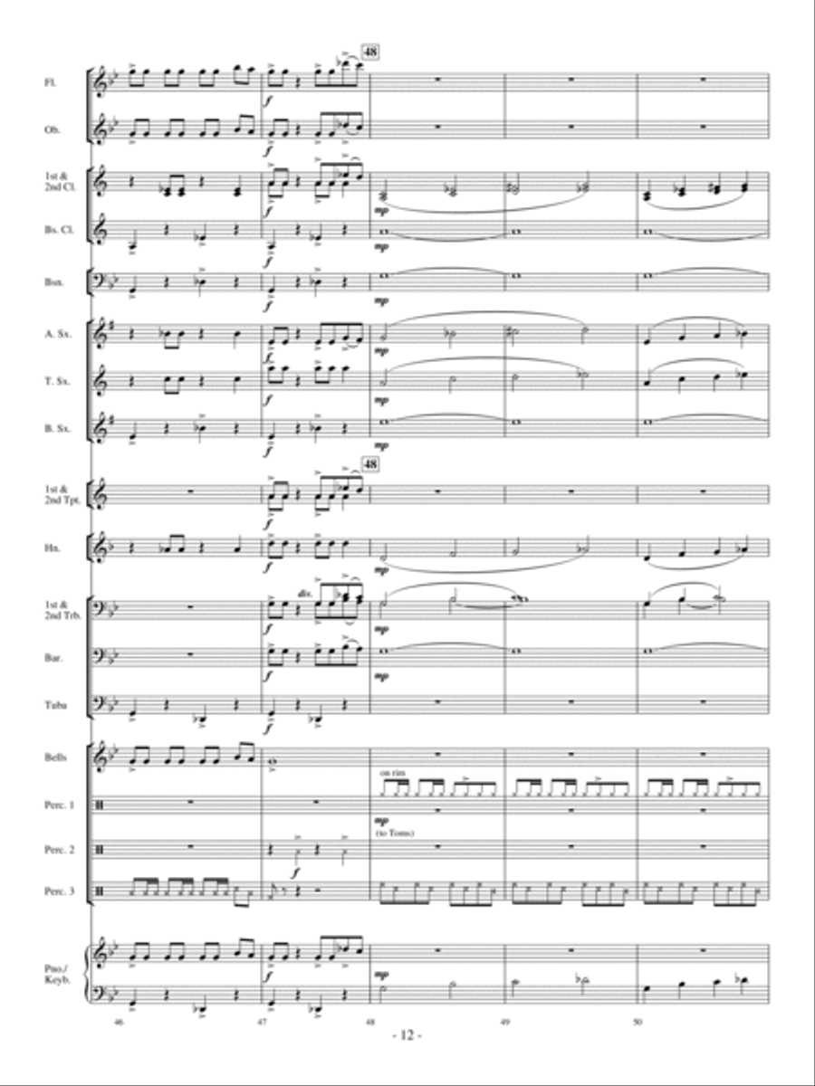 Ghost In The Attic Concert Band scores gallery preview page 11