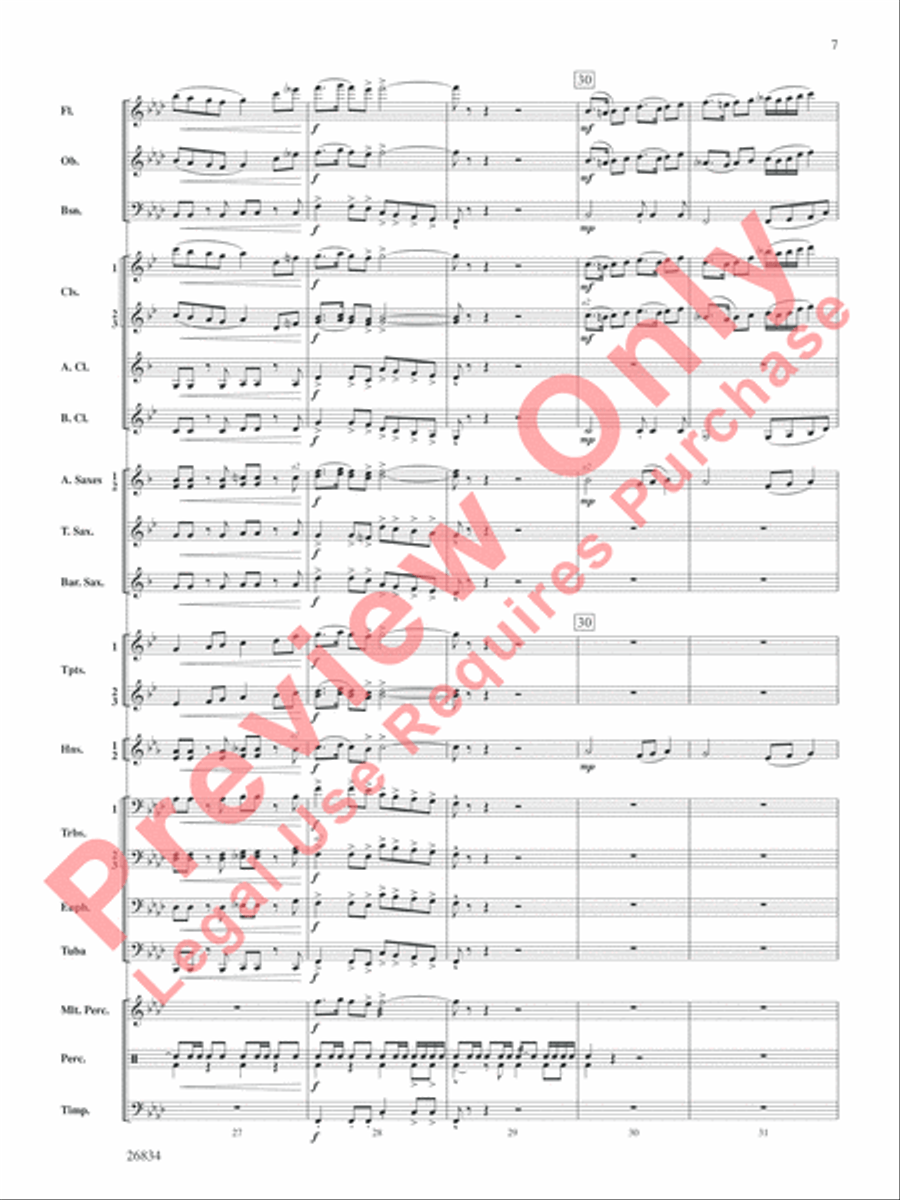 Medal of Valor Concert Band scores gallery preview page 8