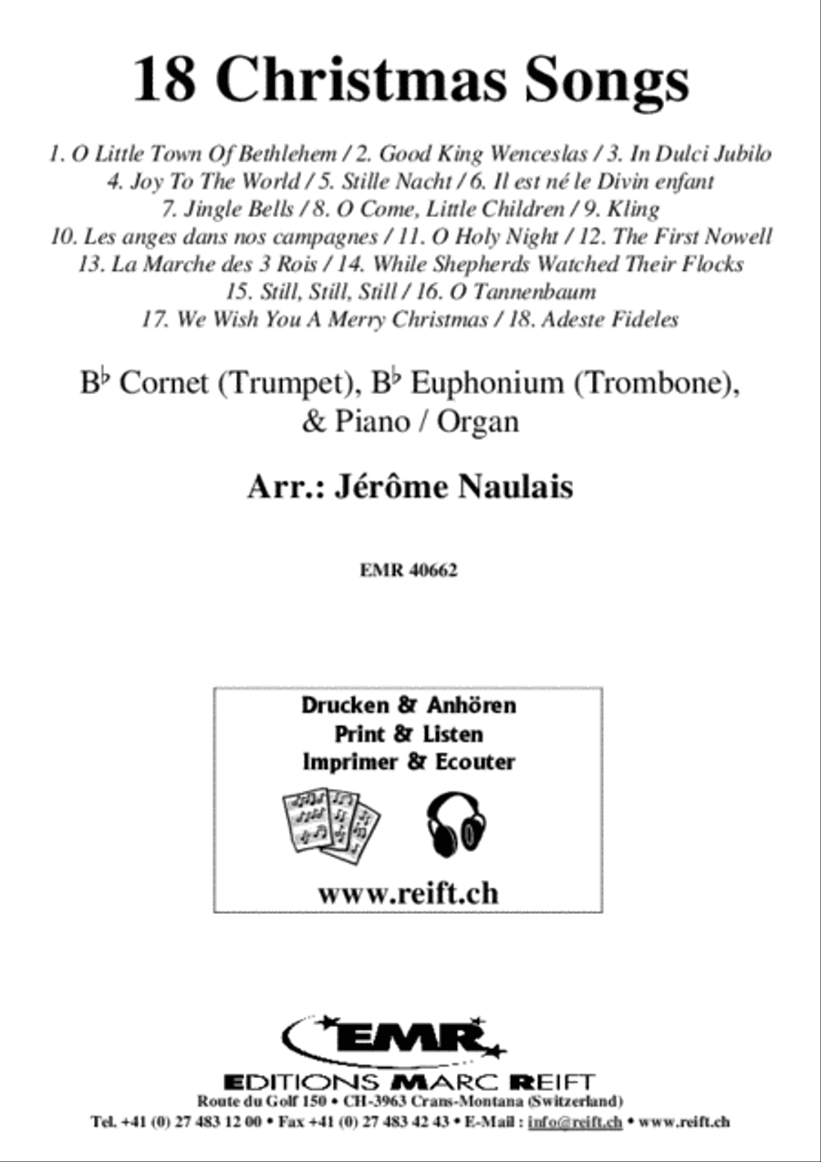 18 Christmas Songs Brass Ensemble scores gallery preview page 2