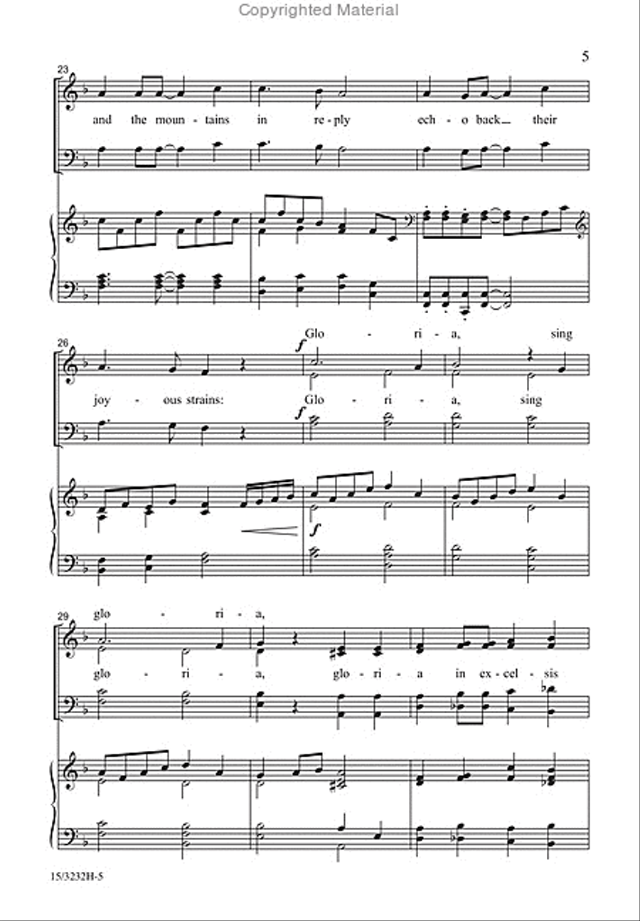 Gloria! Sing Gloria! 4-Part scores gallery preview page 4