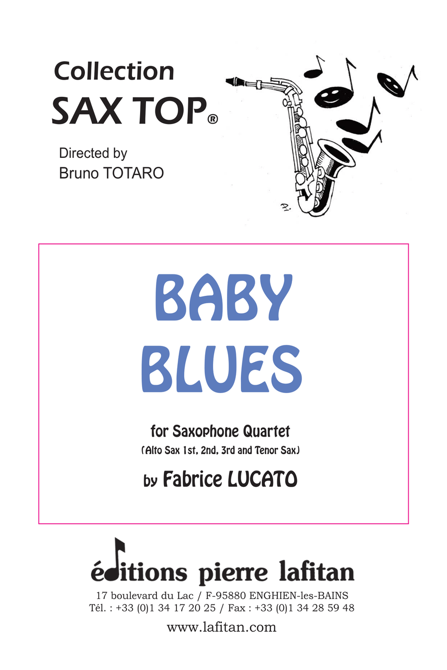 BABY BLUES Saxophone Quartet scores gallery preview page 1