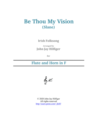 Book cover for Be Thou My Vision for Flute and Horn in F
