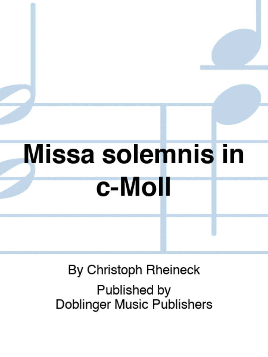 Missa solemnis in c-Moll 4-Part scores gallery preview page 1