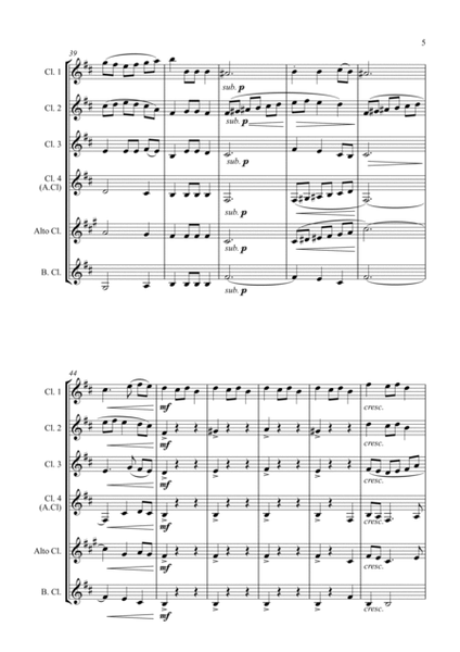 Fantasia on the Ukrainian Bell Carol - for Clarinet Choir image number null