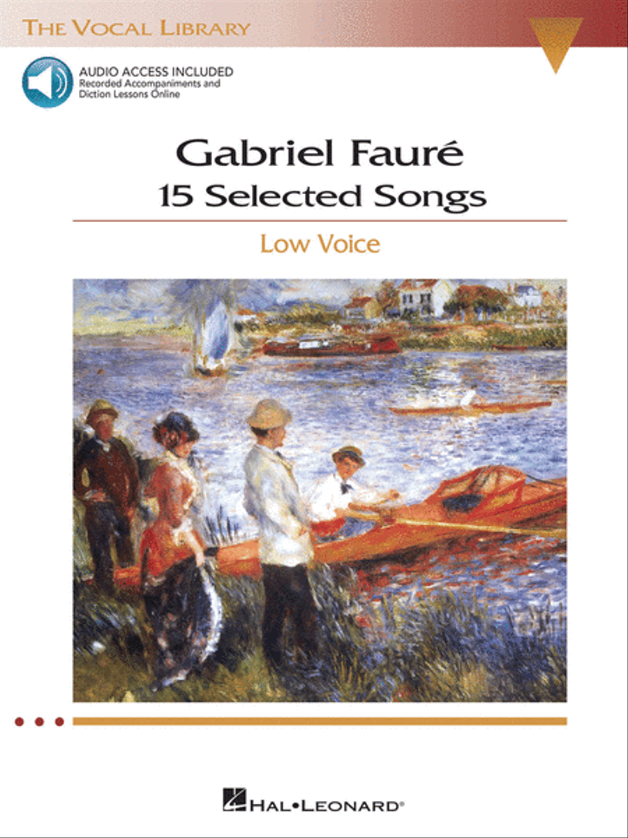 Gabriel Fauré: 15 Selected Songs Low Voice scores gallery preview page 1