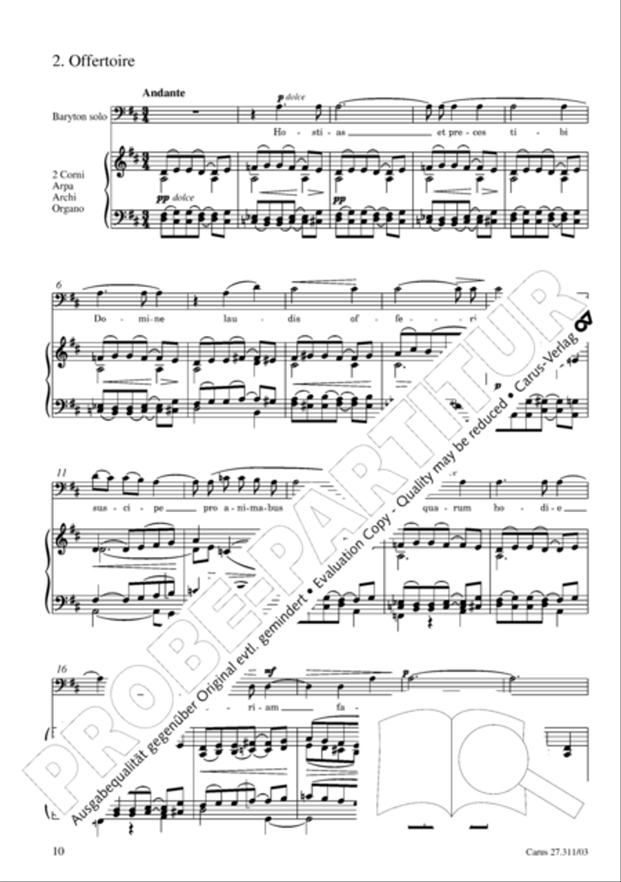 Requiem - church version (Requiem. Fassung mit kleinem Orchester) 4-Part scores gallery preview page 11