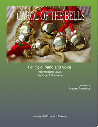 Carol of the Bells - Solo Piano with vocal melody