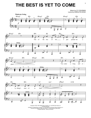 Book cover for The Best Is Yet To Come [Jazz version] (arr. Brent Edstrom)