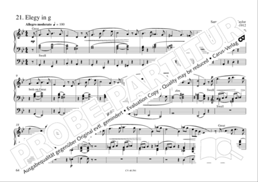 Free Organ Music from the Romantic Period, Vol. III (Freie Orgelmusik der Romantik, Band III) Organ scores gallery preview page 65
