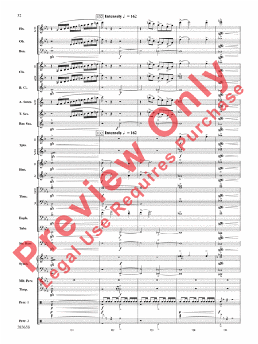 Crossroads to the Future Concert Band scores gallery preview page 33