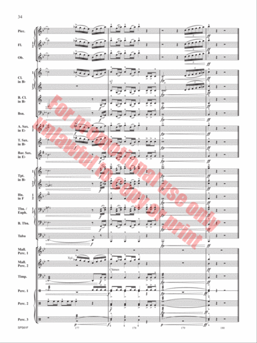 The Lake in the Sky The Lake in the Sky Concert Band scores gallery preview page 35