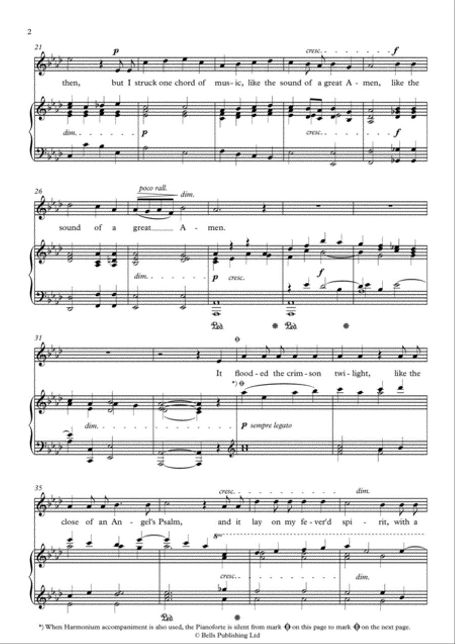 The Lost Chord (A-flat Major) Voice Solo scores gallery preview page 2