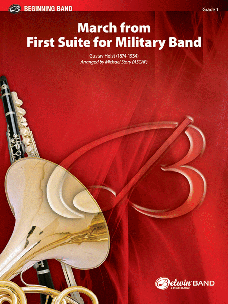 March from First Suite for Military Band Concert Band scores gallery preview page 1