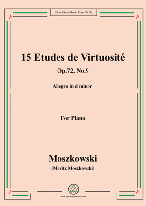 Moszkowski-15 Etudes de Virtuosité,Op.72,No.9,Allegro in d minor