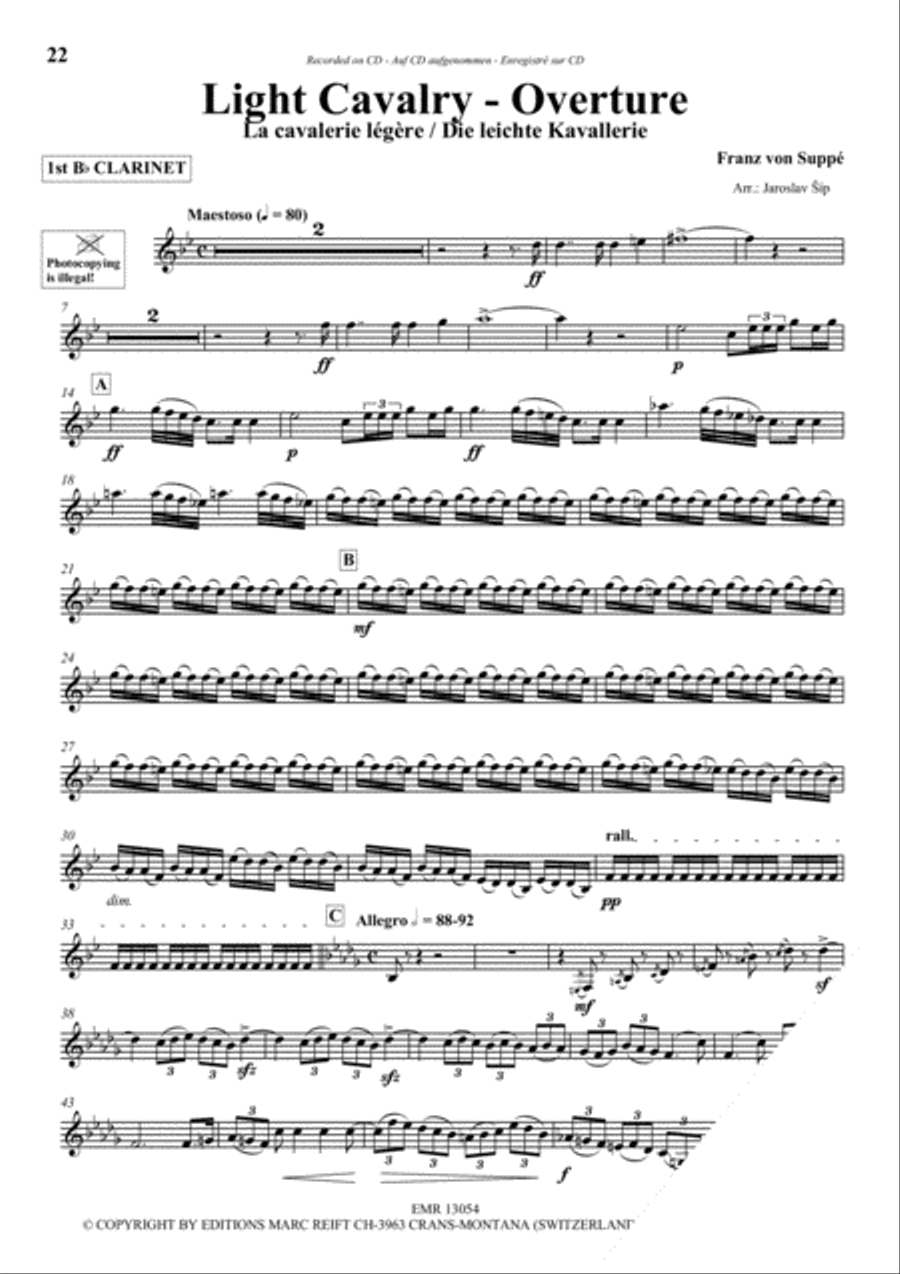 Play The 1st Clarinet With The Philharmonic Wind Orchestra Concert Band scores gallery preview page 5