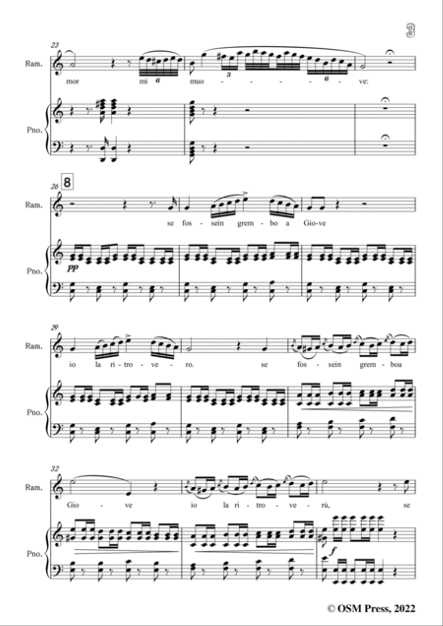 Rossini-Si ritrovarla,in C Major,from 'La Cenerentola',for Voice and Piano Voice Solo scores gallery preview page 5