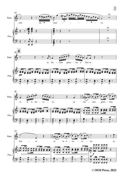 Rossini-Si ritrovarla,in C Major,from 'La Cenerentola',for Voice and Piano