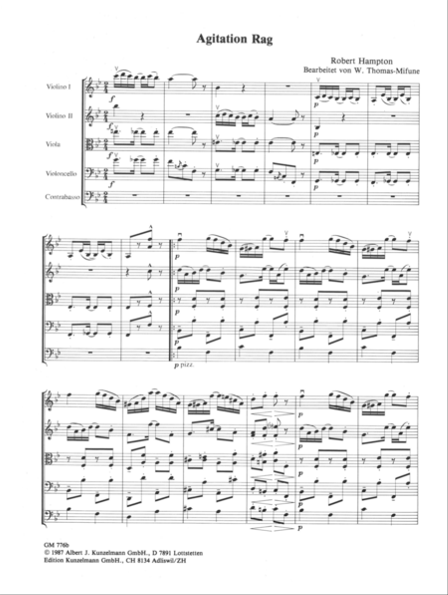 4 ragtimes for string quartet String Quartet scores gallery preview page 2