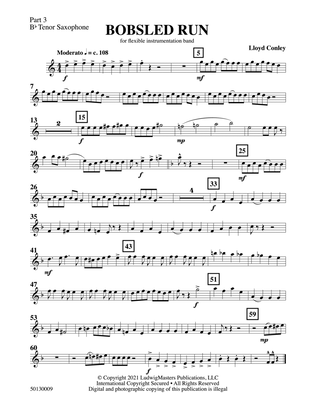 Bobsled Run: Part 3 - B-flat Tenor Saxophone