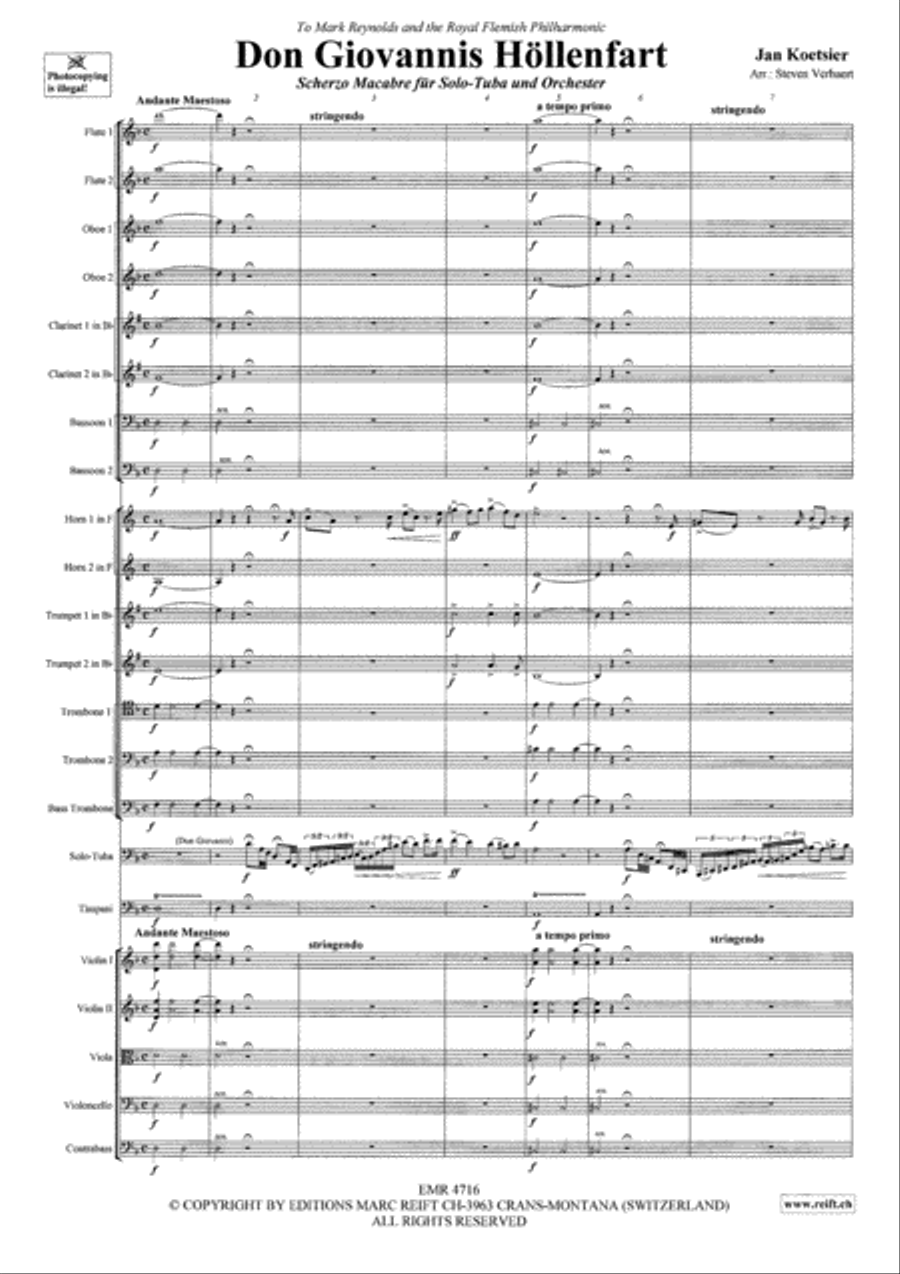 Don Giovannis Hollenfart Orchestra scores gallery preview page 3