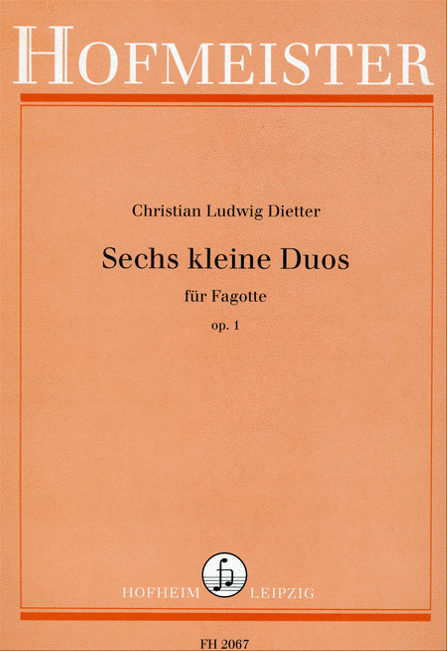 Sechs kleine Duos, op.1 Bassoon scores gallery preview page 1