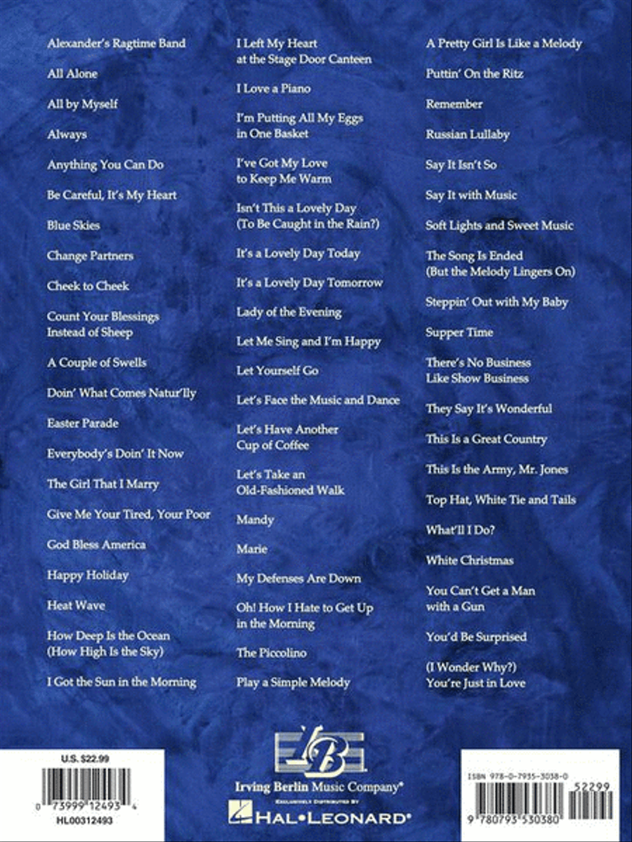 Irving Berlin Anthology – 2nd Edition Piano, Vocal, Guitar scores gallery preview page 17