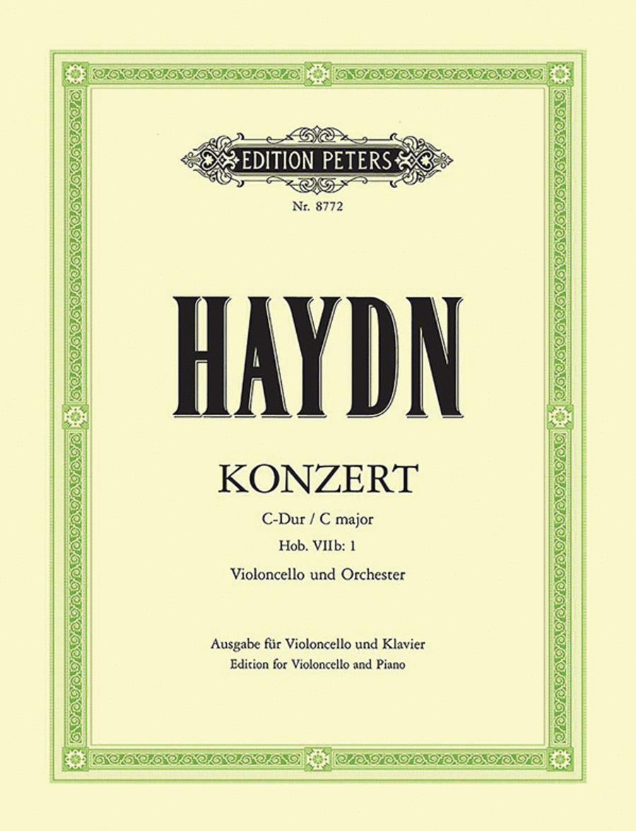 Cello Concerto In C Major, Hob. VIIb: 1 Piano Accompaniment scores gallery preview page 1