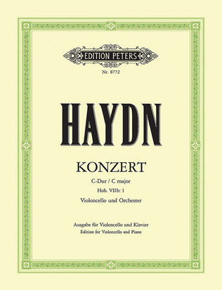 Book cover for Cello Concerto In C Major, Hob. VIIb: 1