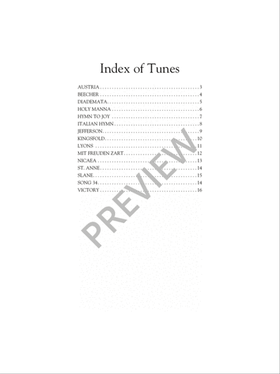 Fifteen Free Harmonizations Organ scores gallery preview page 4