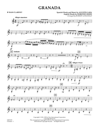 Granada - Bb Bass Clarinet