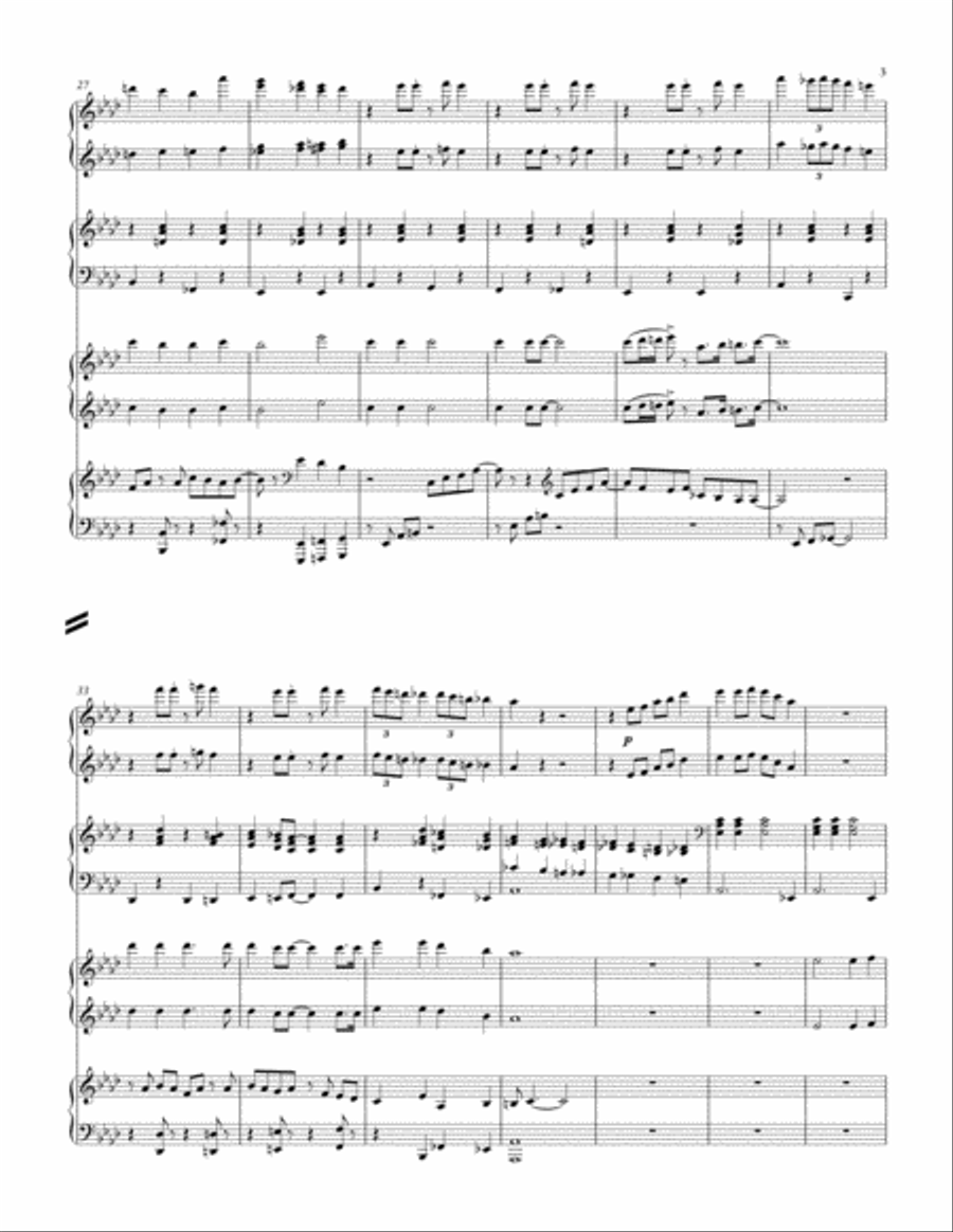 Christmas Medley Christmas Medley 2 Pianos, 4-Hands scores gallery preview page 3