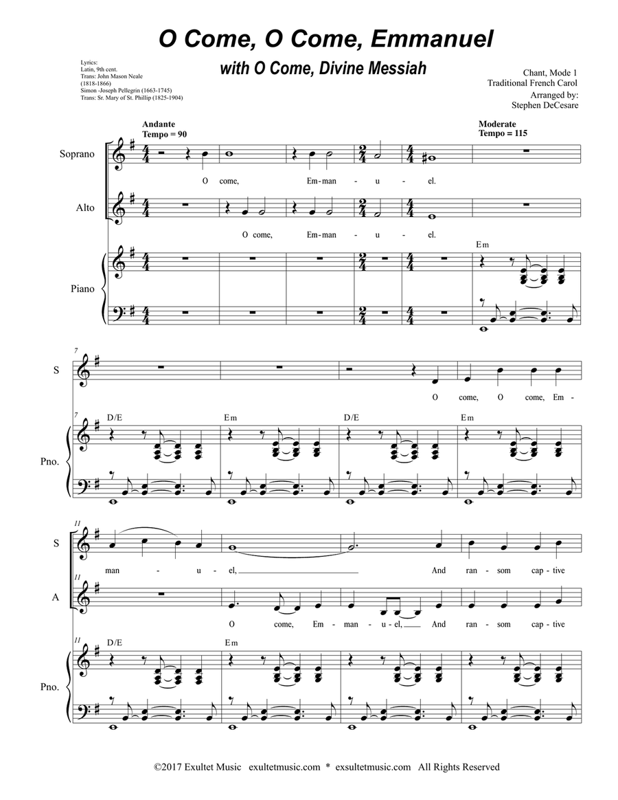 O Come, O Come, Emmanuel (with 
