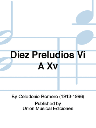 Book cover for Diez Preludios Vi A Xv