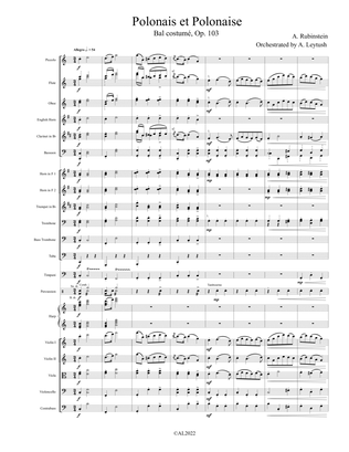 A. Rubinstein - Concert Suite from “Bal costume”, Op. 103 - Score Only