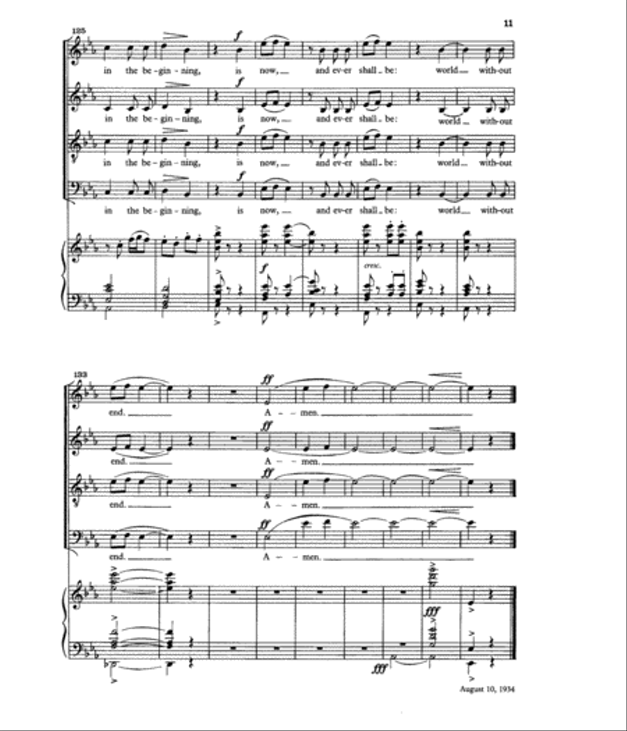 Jubilate Deo 4-Part scores gallery preview page 4